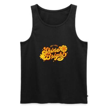 Old People Retirement Retired Proud Age - Men's Premium Organic Tank Top - black - Front - Michal (187cm)