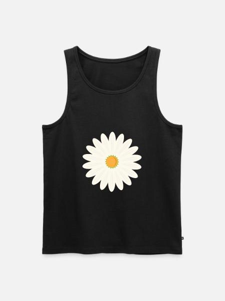 Margerite blossom - Men's Premium Organic Tank Top - black