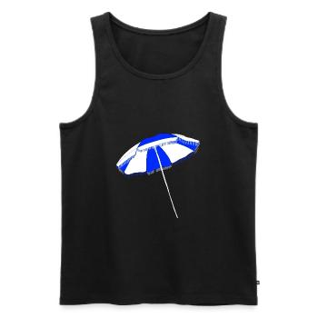 Sonnenschirm Strand Schirm - Männer Premium Bio Tank Top - Schwarz - Vorne - AI Model Male 178 light (178cm)