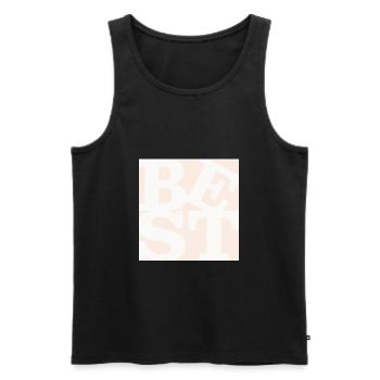 Bestes WordPlay Original Art 1 - Männer Premium Bio Tank Top - Schwarz - Vorne - AI Model Male 178 light (178cm)