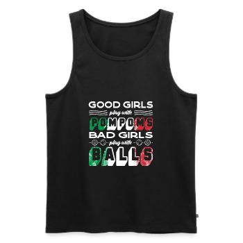 Bocce Ball Player Boules Bocce Female Bocce Player - Men's Premium Organic Tank Top - black - Front - Michal (187cm)