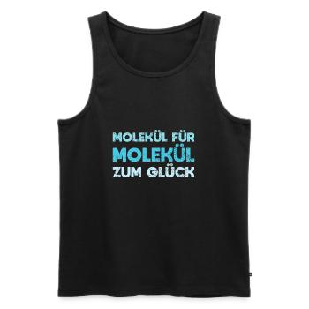 Molekül Für Molekül Zum Glück - Männer Premium Bio Tank Top - Schwarz - Vorne - Michal (187cm)