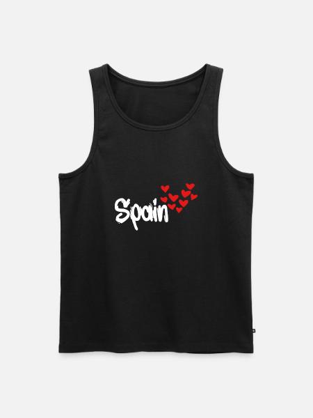 Spain - Männer Premium Bio Tank Top - Schwarz