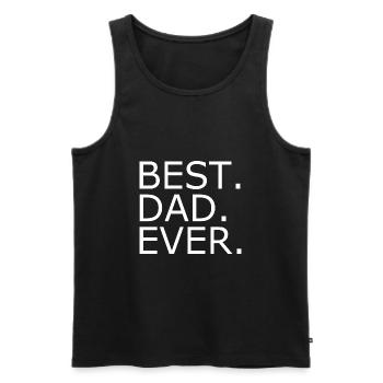Best dad ever - Männer Premium Bio Tank Top - Schwarz - Vorne - AI Model Male 178 light (178cm)