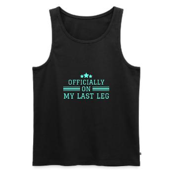 Broken Leg Funny Recovery Crutches - Men's Premium Organic Tank Top - black - Front - AI Model Male 178 light (178cm)