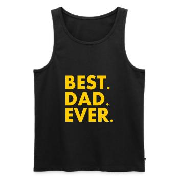 Best dad ever - Männer Premium Bio Tank Top - Schwarz - Vorne - AI Model Male 178 light (178cm)