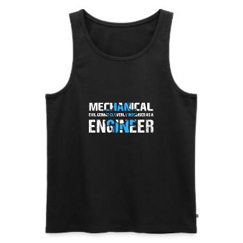 Mechanical Engineer - Maschinenbauingenieur Vintag - Männer Premium Bio Tank Top - Schwarz - Vorne - AI Model Male 178 light (178cm)