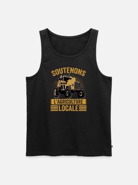 Let's support local agriculture - Men's Premium Organic Tank Top - black