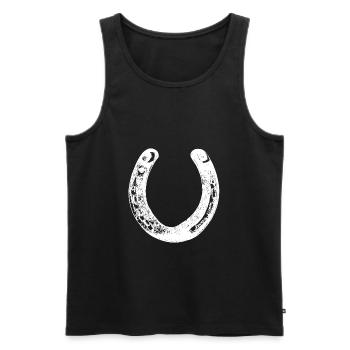 horseshoe - Men's Premium Organic Tank Top - black - Front - Michal (187cm)
