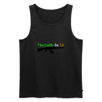 our day will come - Men's Premium Organic Tank Top - black - Front - AI Model Male 178 light (178cm)