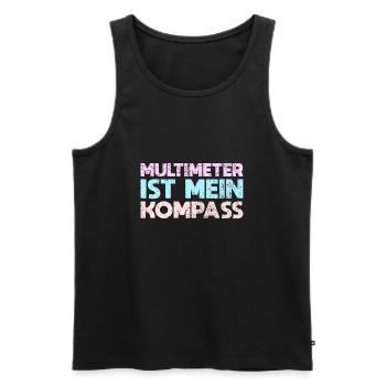 Multimeter Ist Mein Kompass - Männer Premium Bio Tank Top - Schwarz - Vorne - Michal (187cm)