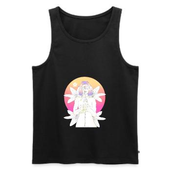 Censolys - Men's Premium Organic Tank Top - black - Front - AI Model Male 178 light (178cm)