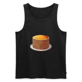 Blini russische Pfannkuchen Russland Crepes Russen - Männer Premium Bio Tank Top - Schwarz - Vorne - Michal (187cm)