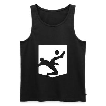 Simple football - Men's Premium Organic Tank Top - black - Front - Michal (187cm)