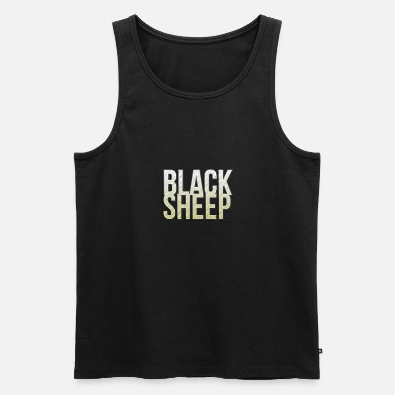 Black Sheep - Männer Premium Bio Tank Top - Schwarz