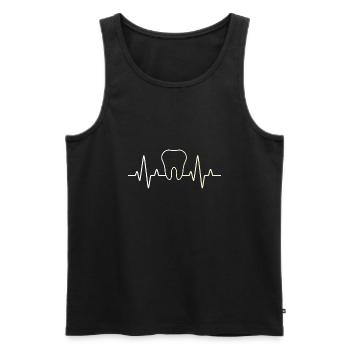 Zahnarzt Zahnmedizin Vintage Zahnheilkunde Spruch - Männer Premium Bio Tank Top - Schwarz - Vorne - Michal (187cm)