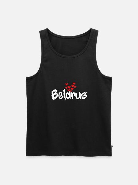 Biélorussie - Débardeur bio Premium Homme - noir