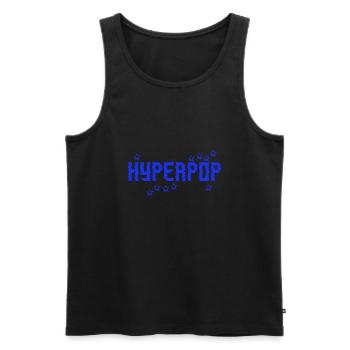 Rétro des années 90 Hyperpop Musique esthétique - Débardeur bio Premium Homme - noir - Devant - Michal (187cm)