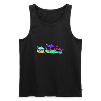 Bunte scheisse,scheisse , Familie,sonnenbrille - Männer Premium Bio Tank Top - Schwarz - Vorne - AI Model Male 178 light (178cm)