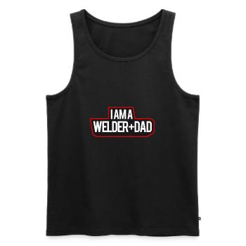 I'm A Welder And Dad - Men's Premium Organic Tank Top - black - Front - AI Model Male 178 light (178cm)