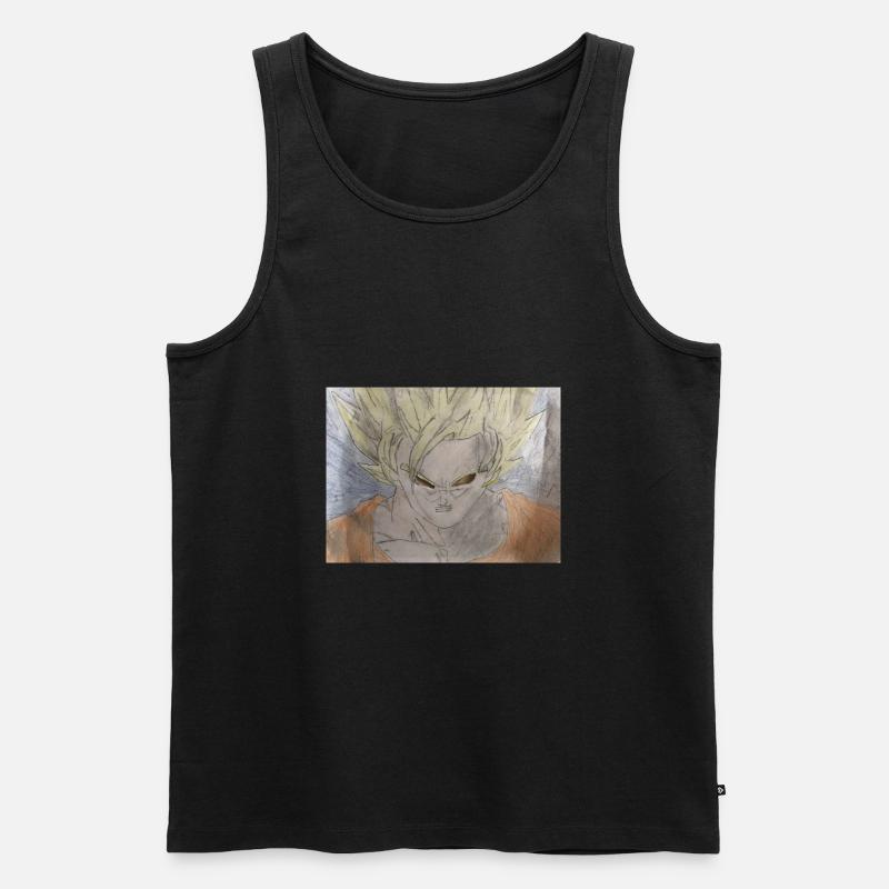 Gokustyle - Männer Premium Bio Tank Top - Schwarz