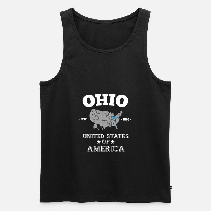 Ohio - Männer Premium Bio Tank Top - Schwarz