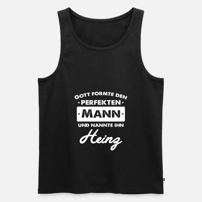 Heinz - Männer Premium Bio Tank Top - Schwarz