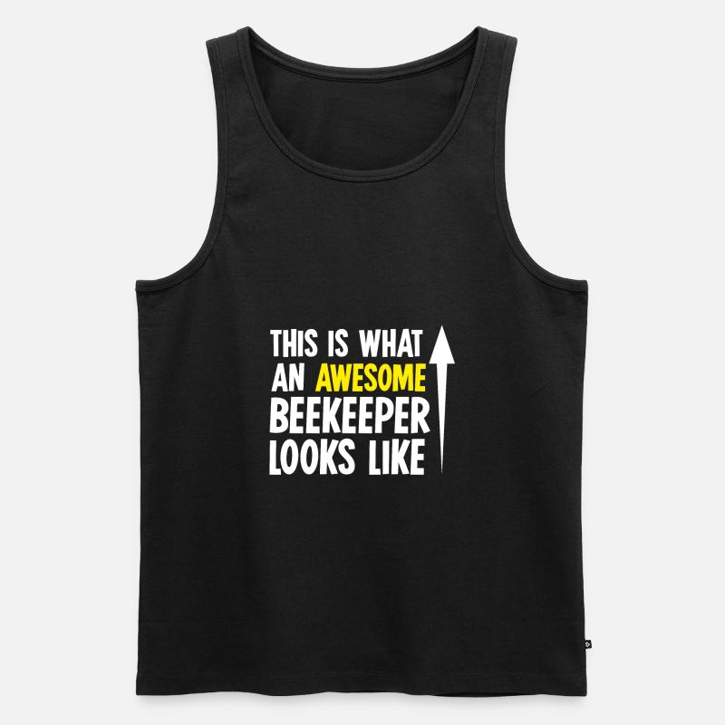 Biene Imker - Männer Premium Bio Tank Top - Schwarz