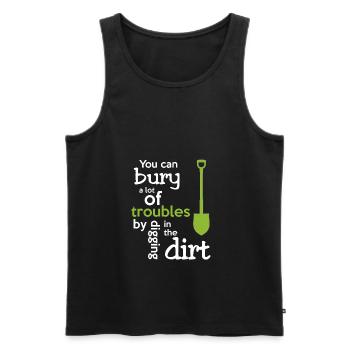 Gärtner Garten - Männer Premium Bio Tank Top - Schwarz - Vorne - Michal (187cm)