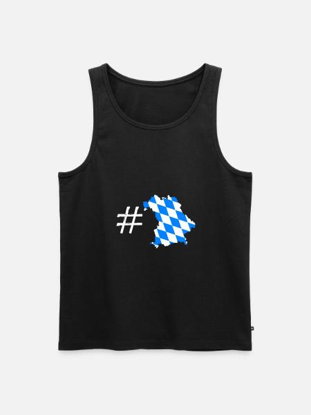 Bavaria - Men's Premium Organic Tank Top - black