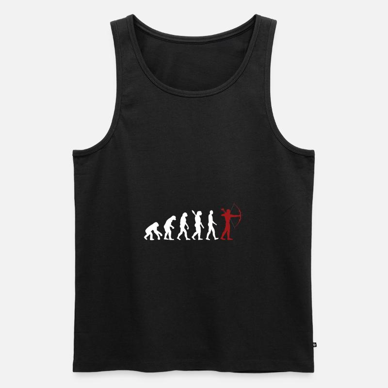 Archery Evolution - Men's Premium Organic Tank Top - black