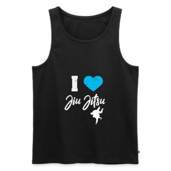Jiu Jitsu - Männer Premium Bio Tank Top - Schwarz - Vorne - Michal (187cm)