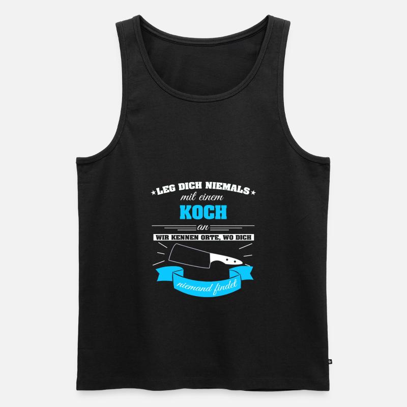 Koch kochen - Männer Premium Bio Tank Top - Schwarz