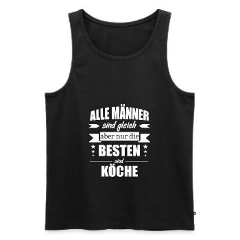 Koch kochen - Männer Premium Bio Tank Top - Schwarz - Vorne - Michal (187cm)