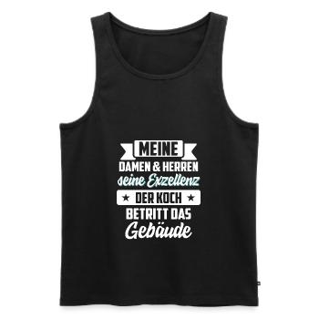 Koch kochen - Männer Premium Bio Tank Top - Schwarz - Vorne - Michal (187cm)