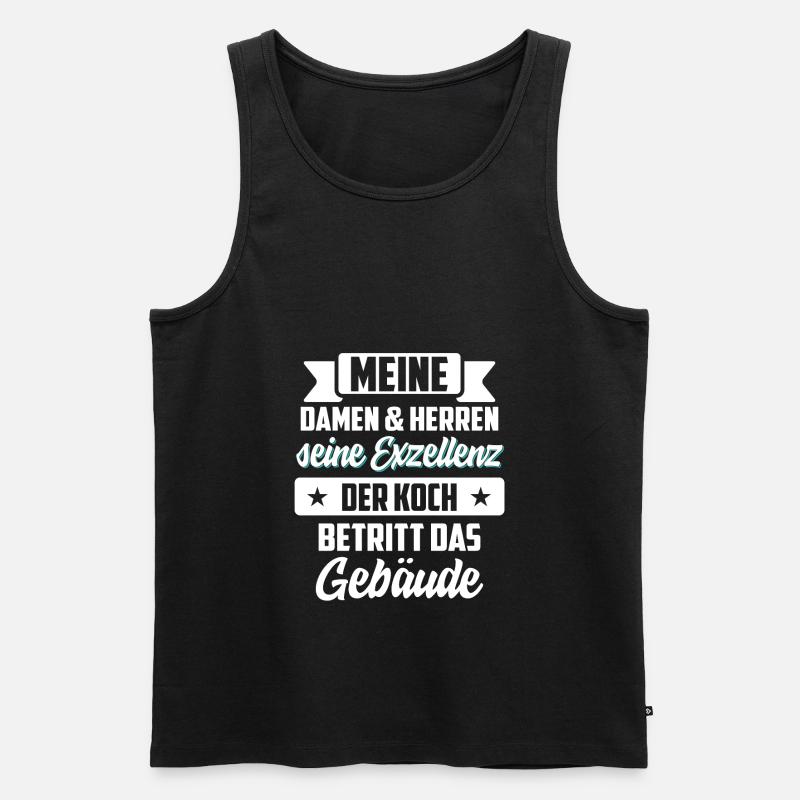 Koch kochen - Männer Premium Bio Tank Top - Schwarz