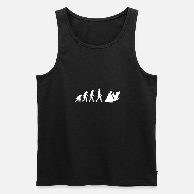 Aikido Evolution - Men's Premium Organic Tank Top - black