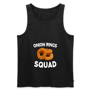 Zwiebelringe Fried Onion Rings Zwiebel Geschenk - Männer Premium Bio Tank Top - Schwarz - Vorne - AI Model Male 178 light (178cm)