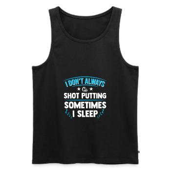 Kugelstoßen Kugelstoßer Kugelstoß Shot Putting Put - Männer Premium Bio Tank Top - Schwarz - Vorne - AI Model Male 178 light (178cm)
