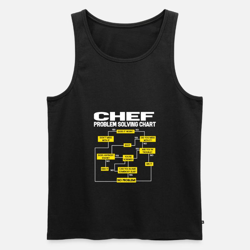 Chef Cuisine Chef Chef Chef Chef Küche - Débardeur bio Premium Homme - noir