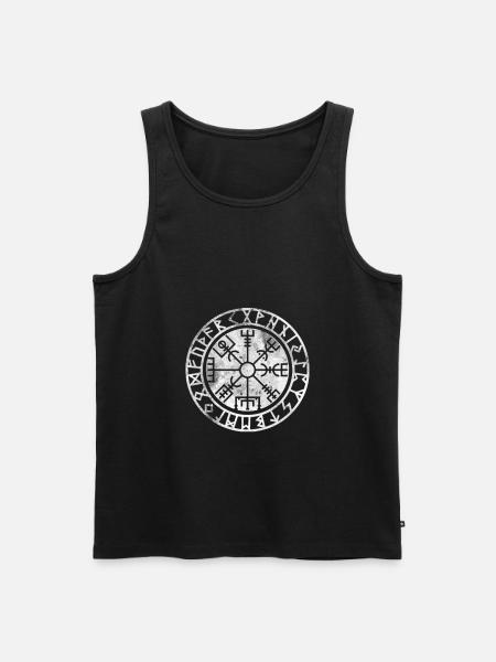 Wikinger Viking Valhalla Odin Thor Nordmann Skal - Männer Premium Bio Tank Top - Schwarz