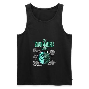 Informatiker Informatik Programmierer Nerd Geek - Männer Premium Bio Tank Top - Schwarz - Vorne - AI Model Male 178 light (178cm)