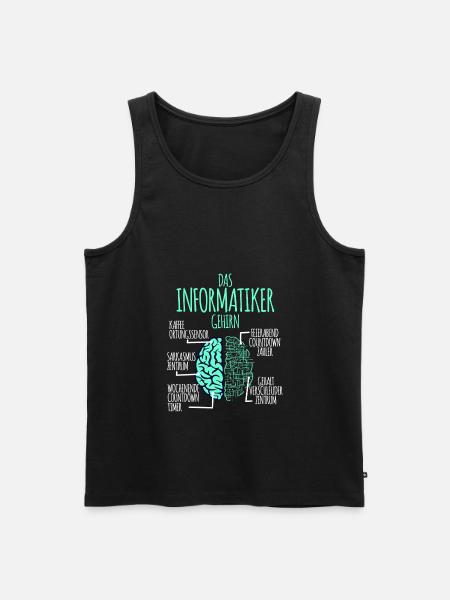 Computer scientist computer science programmer nerd geek - Men's Premium Organic Tank Top - black
