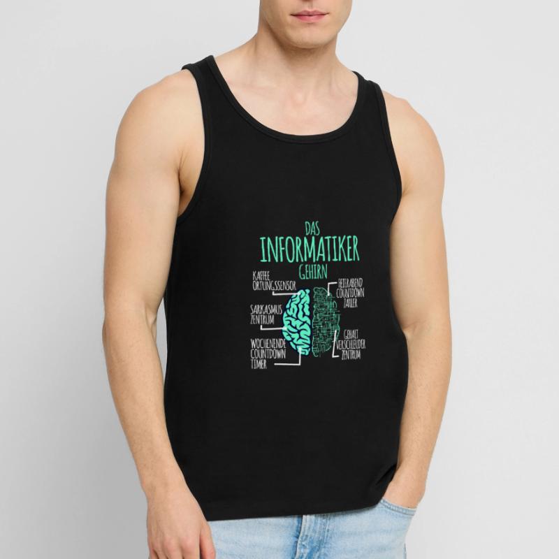 Computer scientist computer science programmer nerd geek Men's Premium Organic Tank Top