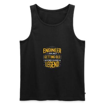 Engineer Gift Idea Engineer I Am Not Getting Old - Men's Premium Organic Tank Top - black - Front - AI Model Male 178 light (178cm)