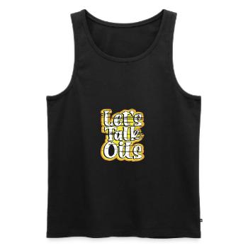 Essential Oils Gift let's Talk Oils Fun Essential - Men's Premium Organic Tank Top - black - Front - Michal (187cm)