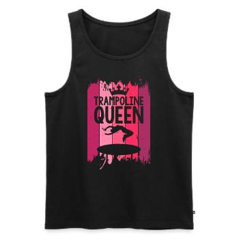 Trampoline Queen - Männer Premium Bio Tank Top - Schwarz - Vorne - AI Model Male 178 light (178cm)