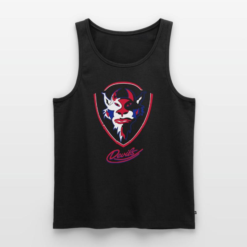 Sehnde Devils Logo mit Devils Script Männer Premium Bio Tank Top