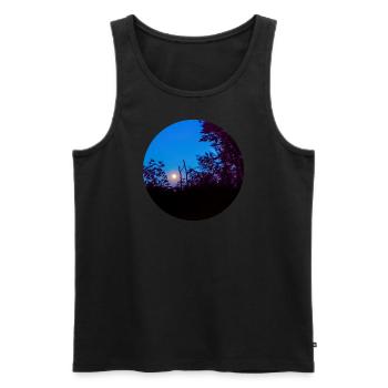 The ladder to the moon - Men's Premium Organic Tank Top - black - Front - AI Model Male 178 light (178cm)