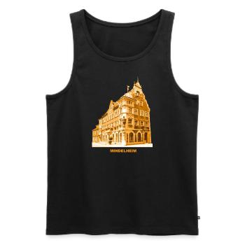 Mindelheim Town Hall Allgäu Swabia Bavaria - Men's Premium Organic Tank Top - black - Front - Michal (187cm)